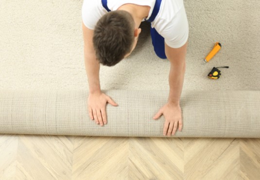 During Carpet Installation | Flooring and More